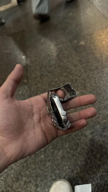 apple watch 8: İşlənmiş, Smart saat, Apple, Sensor ekran, rəng - Gümüşü — 1