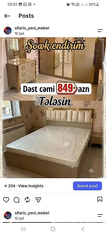 puflar: Yataq otağı mebel dəsti Tərkibi: - Geniş 4 qapılı şkaf – ortada — 1