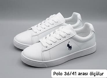 Şəxsi əşyalar: - Brend: Polo - Model: Aşağıprofilli ağ idman ayaqqabısı, bağcıqlı - — 1