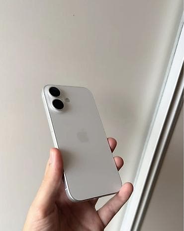 iphone 8pulus: IPhone 16, 128 GB, Ağ, Zəmanət, Simsiz şarj, Face ID — 9