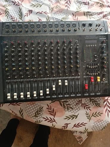 Звуковое оборудование: Dynacord PMX-1210A MP3 – 12 kanallı gücləndiricili mikser - 12 giriş — 7