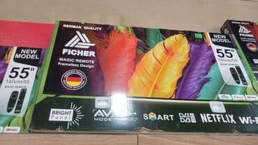 Техника для кухни: FICHER 55” (140 sm) Smart TV – German Quality - Frameless Design – — 1