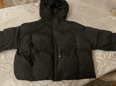 Qara rəngli qadın qış gödəkçəsi – çoxfunksiyalı model - 2‑in‑1