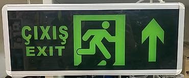 LED “ÇIXIŞ / EXIT” göstərici lövhələri - İkidilli yazı: “ÇIXIŞ / — 3