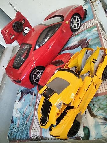 oyuncaq ekskavatorlar: Uşaqlar üçün böyük ölçülü oyuncaqlar dəsti - Qırmızı idman maşını – — 1