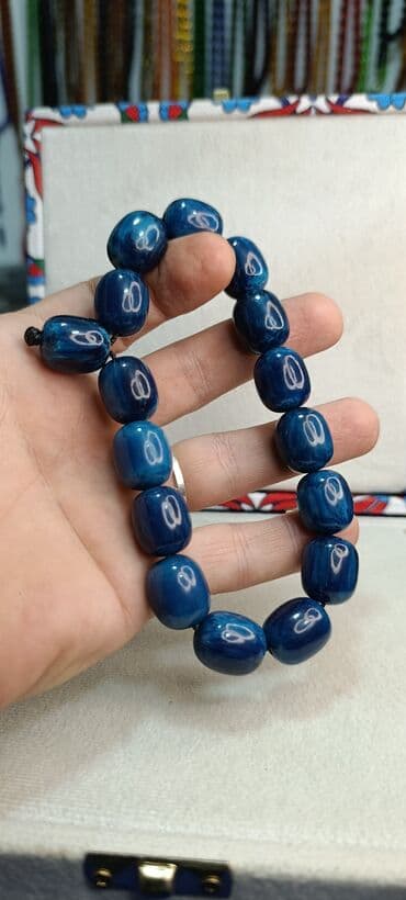 ebonit tesbeh: Sıxma kəhrəba 15×19 ölçülü — 1