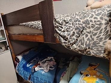 yataq mebli: Oğlan və qız üçün, Çarpayı, Matrassız, Siyirməsiz, Taxta — 2