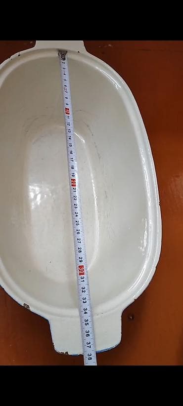 Sovetden qalma emal agir cgun uzunsuv qazan. - Material: emal örtüklü