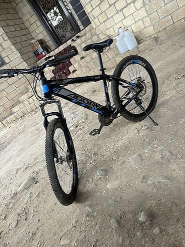 işlenmiş velosipedler: Adore dağ velosipedi - Karkas: möhkəm polad/alüminium tipli ram, qara — 1