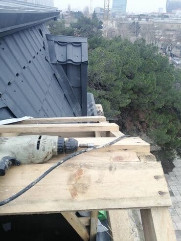 Plitə işləri: Müasi̇r hər növ . Dam örtukləri̇ni̇n vurulmasi̇. Yi̇ği̇lmasi̇ — 3