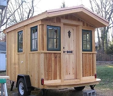 4 bolt teker: Taxta Tiny House/Treyler ev Karavan - Daşına bilən kiçik ev konsepti — 2