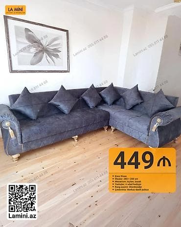 Künc divan, Açılan, Bazalı, Parça, Şəhərdaxili pulsuz çatdırılma — 1