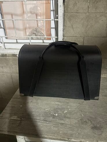 pul yığmaq ucun qab: Qara rəngli sənəd/eskiz çantası - Material: möhkəm, sərt divarlı — 3