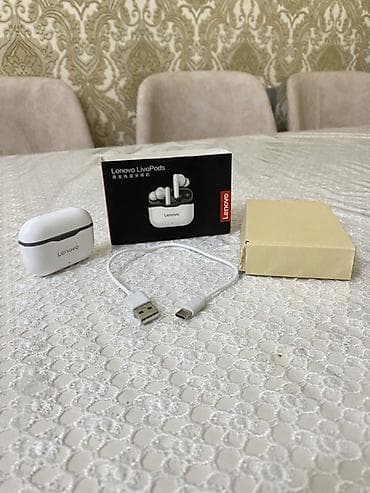 Kompüter və noutbuk aksesuarları: Lenovo LivePods simsiz qulaqlıq Xüsusiyyətlər: - TWS dizaynı: hər — 3