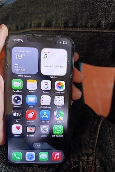 iphone 14 pro max adapter qiymeti: IPhone 13, 256 GB, Qara, Face ID — 4