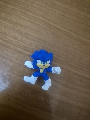 kromi oyuncaq: Sonic temalı kiçik fiqur - Material: sərt plastik - Rənglər: mavi — 1