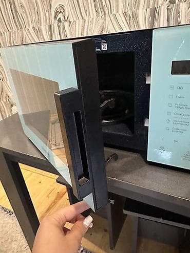 lanova qaz plitesi: Mikrodalğalı soba Samsung, Ayrıca dayanan, Qril ilə, rəng - Mavi, Yeni — 4