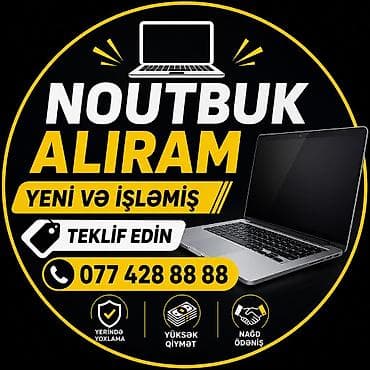 ucuz komputerlər: NOUTBUK ALIRAM YENİ VƏ İŞLƏMİŞ TEKLİF EDİN YUKSEK QİYMETE — 1