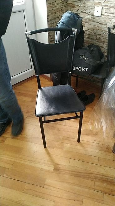 iso stul: Şüşə nahar masası və stul dəsti Masa əla vəziyyətdədir, 4 stulu var — 2