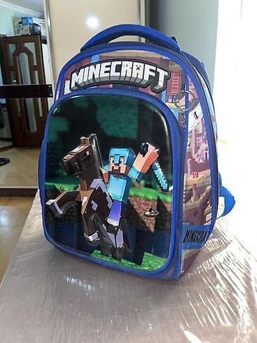 cantalar mekteb: Minecraft mövzulu məktəb çantası Cox az islenib.hec bir problemi — 1
