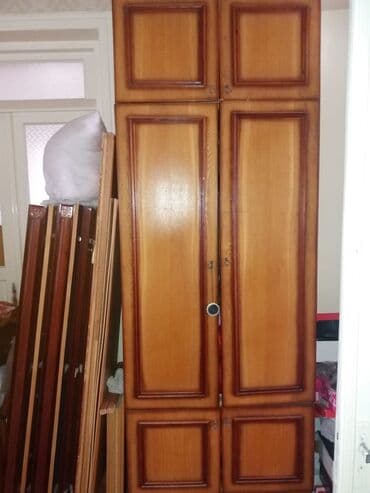 paltar dolabl: İşlənmiş, Açılan, 2 qapılı Düz dolab, Qarderob, paltar dolabı, Almaniya — 1
