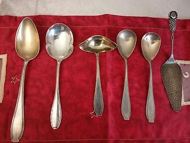 Gümüş tonlarda servis qaşıqları və spatula dəsti - 6 ədəd müxtəlif lalafo.az -da Gümüş tonlarda servis qaşıqları və spatula dəsti - 6 ədəd müxtəlif