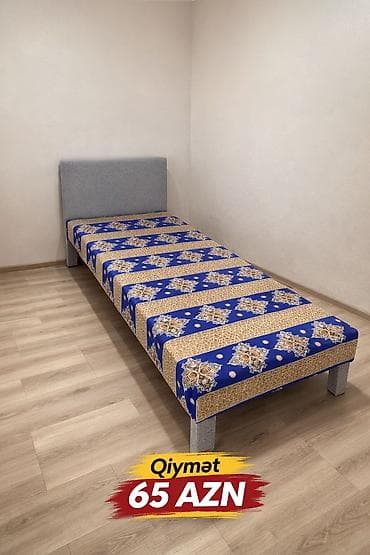 işlənmiş qonaq dəsti: Təknəfərlik çarpayı, Matrassız, Siyirməsiz — 1