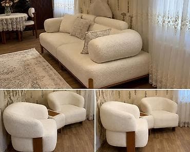 sunger: Məhsul: Qonaq otağı üçün yumşaq dəst – 3 nəfərlik divan + 2 ədəd — 1