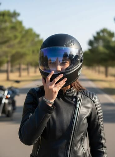 Wp:055-439-98-18 Zəng:077-101-76-37 Motosiklet üçün tam üzlük dəbilqə — 1