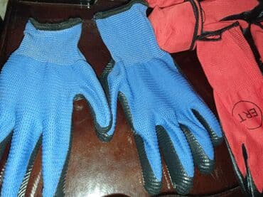 Декор и интерьер: Məhsul: İşçi əlcəkləri (mavi və qırmızı rəng variantları) - Material — 3