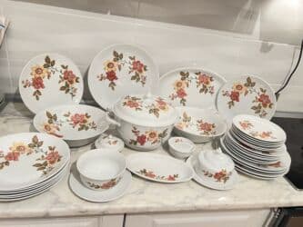 i̇ran qab qacaq: Nahar dəsti, rəng - Ağ, Farfor, Almaniya — 5