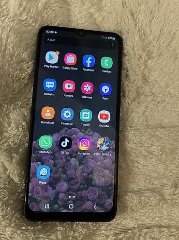 soba satilir: Samsung Galaxy A02, 32 GB, rəng - Qara, Sensor — 4