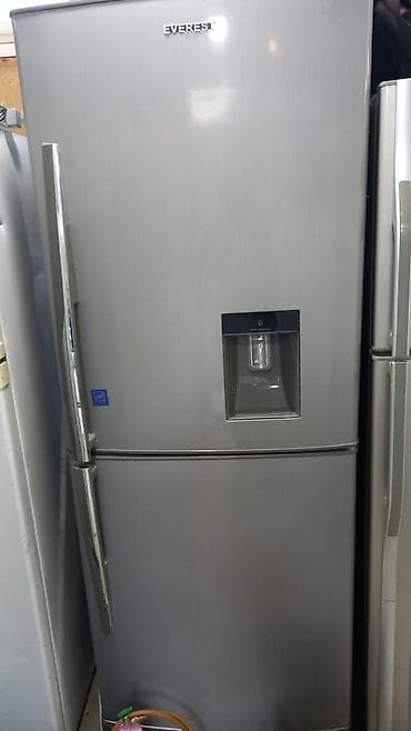 2 qapılı Soyuducu Satılır, rəng - Gümüşü, Dispenserli