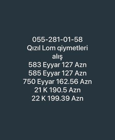 где можно продать серебро в баку: Qızıl lom alışı – aktuallaşdırılmış qiymətlər: - 583 eyar: 127 AZN - — 1