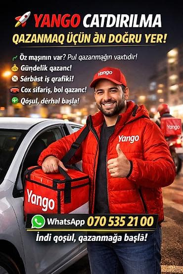 Sürücü-kuryer tələb olunur, Şəxsi nəqliyyat vasitəsi ilə, Gündəlik ödəniş, Təcrübəsiz lalafo.az -da Sürücü-kuryer tələb olunur, Şəxsi nəqliyyat vasitəsi ilə, Gündəlik ödəniş, Təcrübəsiz