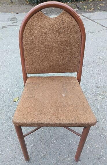 Taburetlər: Material: metal karkas, yumşaq parça üzlük. 4 ədəddir — 1