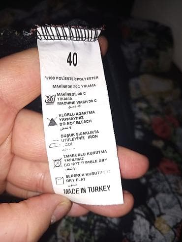 dəst paltar: Qadın geyim dəsti – çiçək naxışlı şifon - Dəst: 2 hissə – ətək və — 3