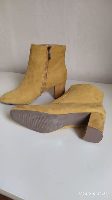 rezin botlar: Ölçü: 41, rəng - Sarı, Yeni — 1