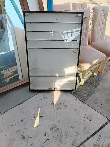 masa nerj: Vitrinli kassir/recepsion stolu – ağac teksturalı laminat - Üst — 5