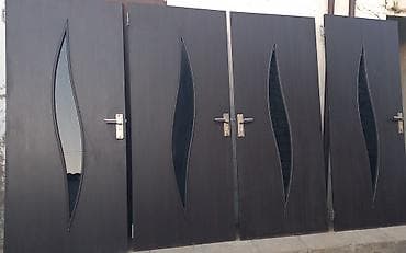 panel aboy: Üstden cixma müasir dizaynlı qapilar - Material: tünd rəngli — 2