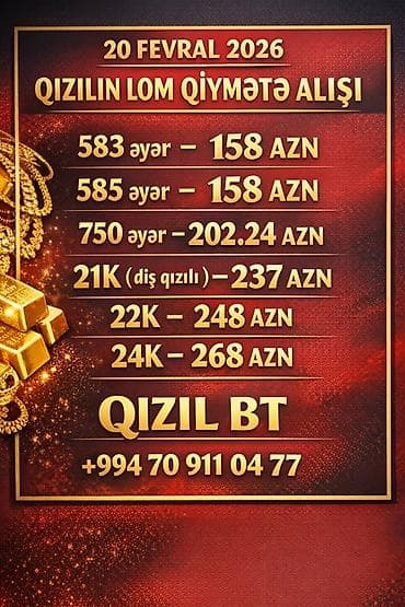 nazik qizil sepler instagram: Qızılın lom qiymətinə alışı – QIZIL BT Tarix: 20 fevral 2026 Alış — 1
