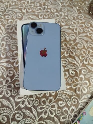 kofe aparatı satilir: IPhone 14, Mavi, Face ID — 1