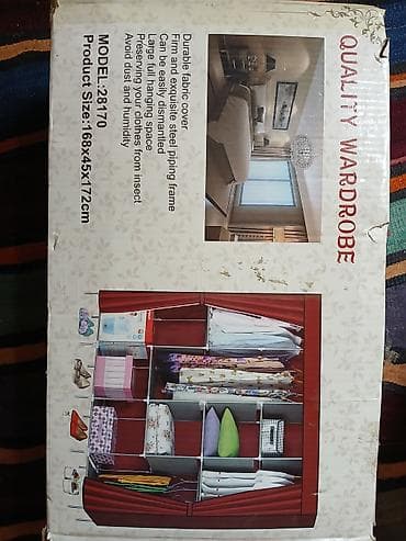şifaner: Paltar dolabı parça örtüklü modul dolab (MODEL: 28170) Ölçü: 168 x 45 — 3