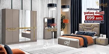 stol ve stullar: Möhtəşəm yataq dəsti – Padisah Home Concept dizaynı Komplektə — 1