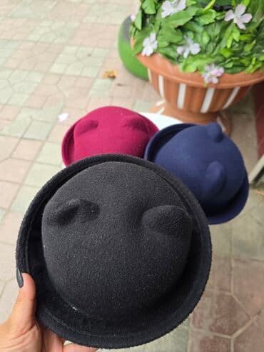 vabbage patch kələm gəlinciklər: Məhsul: Qulaqcıqlı fetr papaq (bowler üslubunda) - Dizayn: Günbəz — 1