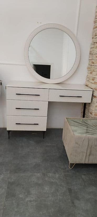 ramanı şuşa: Gözəllik/bərbər salonu üçün mebel dəsti - Dairəvi böyük güzgülü — 3