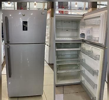 talberg soyuducu: İki qapılı, üstdən donduruculu soyuducu - Rəng: gümüşü (inox — 1