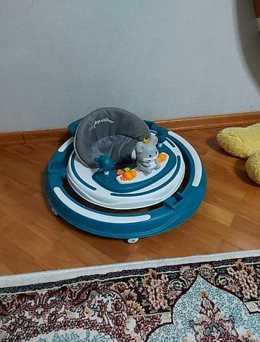 Uşaq gəzdiricisi / Baby Walker - Rəng: mavi-ağ, boz oturacaq - Brend