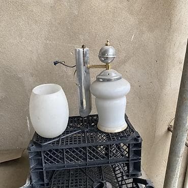 Vintage divar lampası üçün hissələr dəsti - Materiallar: metal korpus