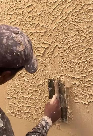 Dekorativ suvaq və teksturalı boya işi – “qaynaqlı/çınqıllı” faktura — 3